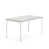 Pöytä SONITUS 1400x800x720 mm, korkeapainelaminaatti HPL, harmaa, valkoinen