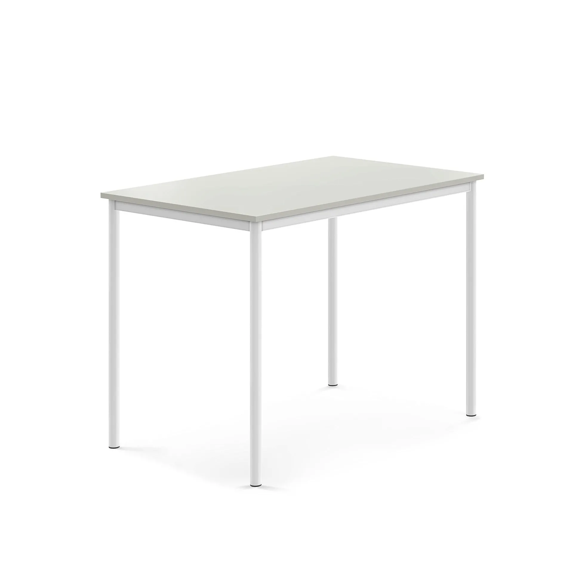 Pöytä SONITUS 1200x800x900 mm, korkeapainelaminaatti HPL, harmaa, valkoinen
