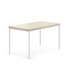 Pöytä SONITUS 1400x800x720 mm, korkeapainelaminaatti HPL, koivu, valkoinen