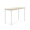 Pöytä SONITUS 1400x600x900 mm, korkeapainelaminaatti HPL, koivu, valkoinen