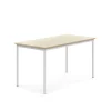 Pöytä SONITUS 1400x700x720 mm, korkeapainelaminaatti HPL, koivu, valkoinen