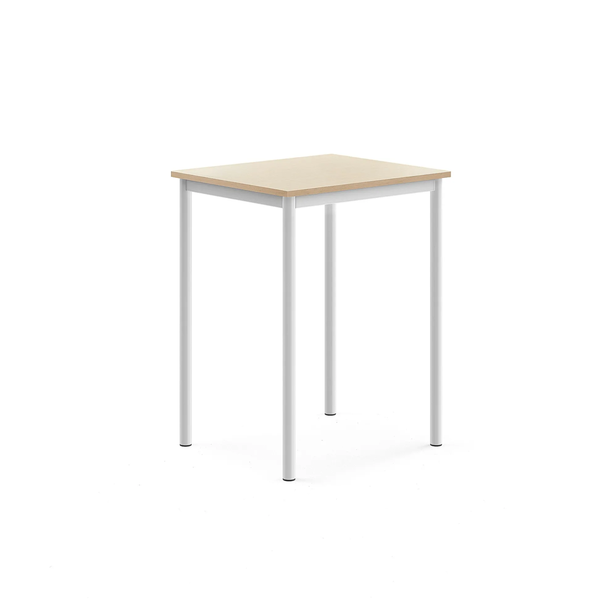 Pöytä SONITUS 700x600x900 mm, korkeapainelaminaatti HPL, koivu, valkoinen