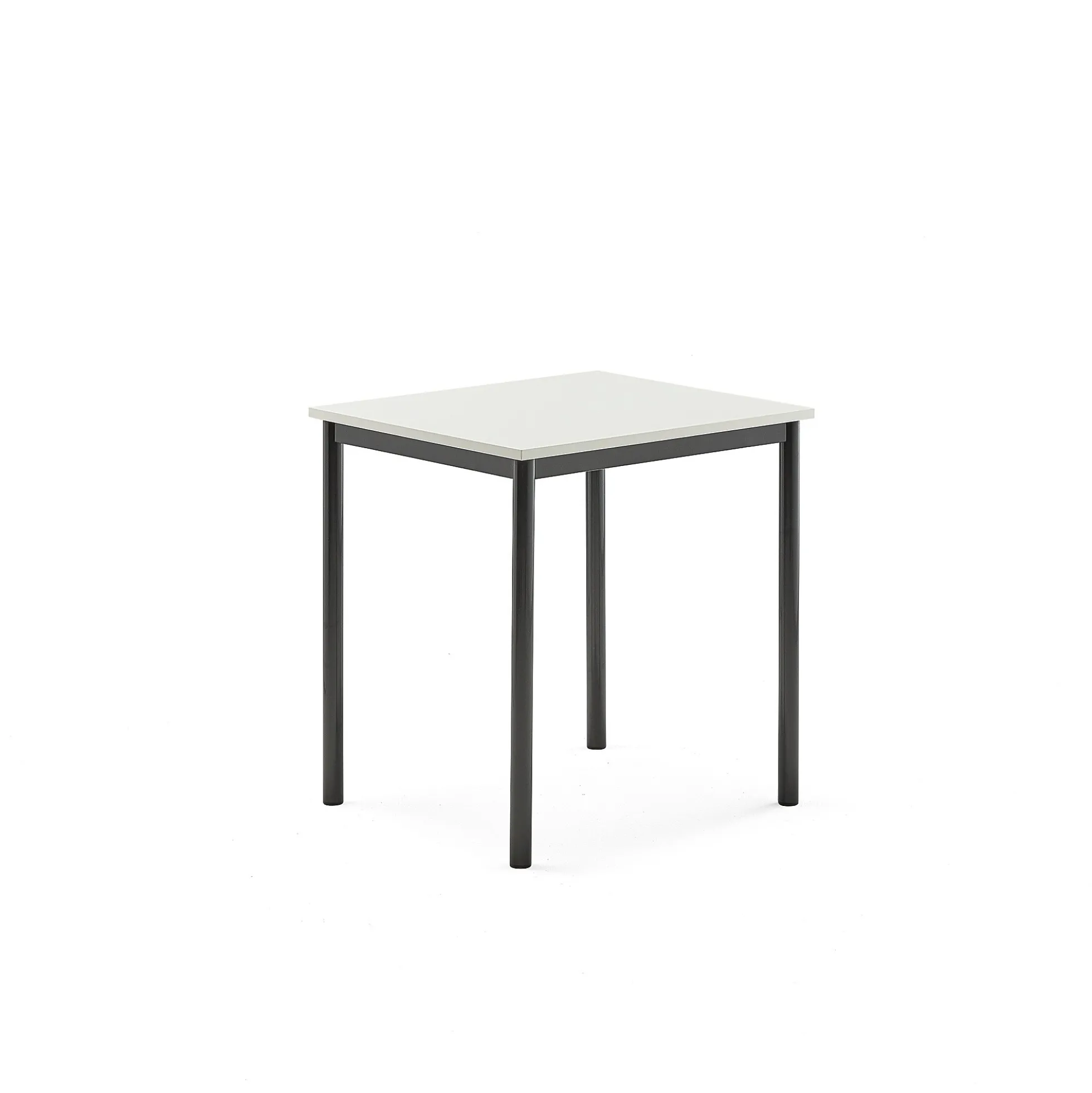 Pöytä SONITUS 700x600x720 mm, korkeapainelaminaatti HPL, valkoinen, antrasiitinharmaa