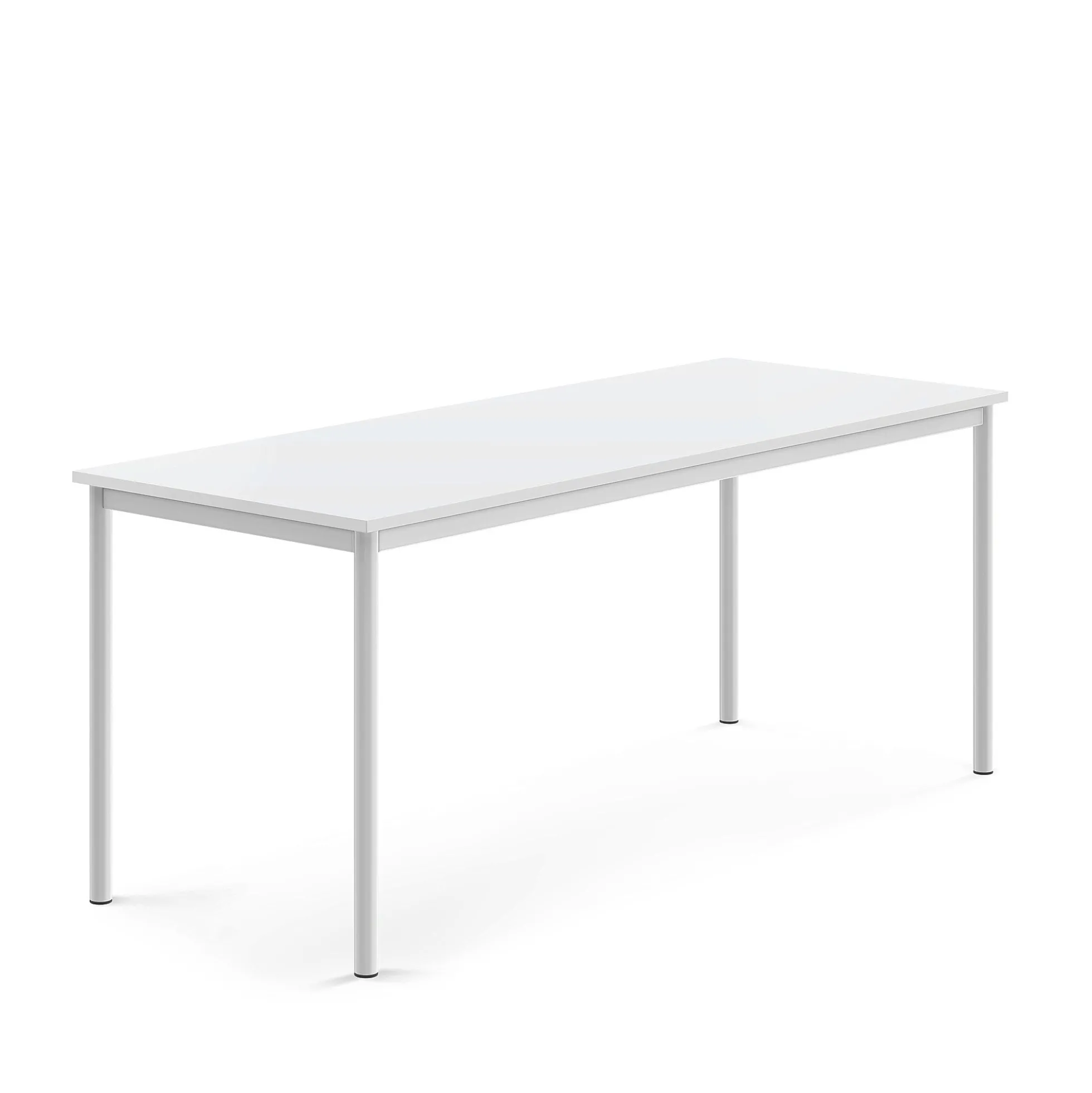 Pöytä SONITUS 1800x700x720 mm, korkeapainelaminaatti HPL, valkoinen, valkoinen