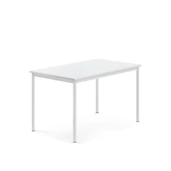 Pöytä SONITUS 1200x800x720 mm, korkeapainelaminaatti HPL, valkoinen, valkoinen