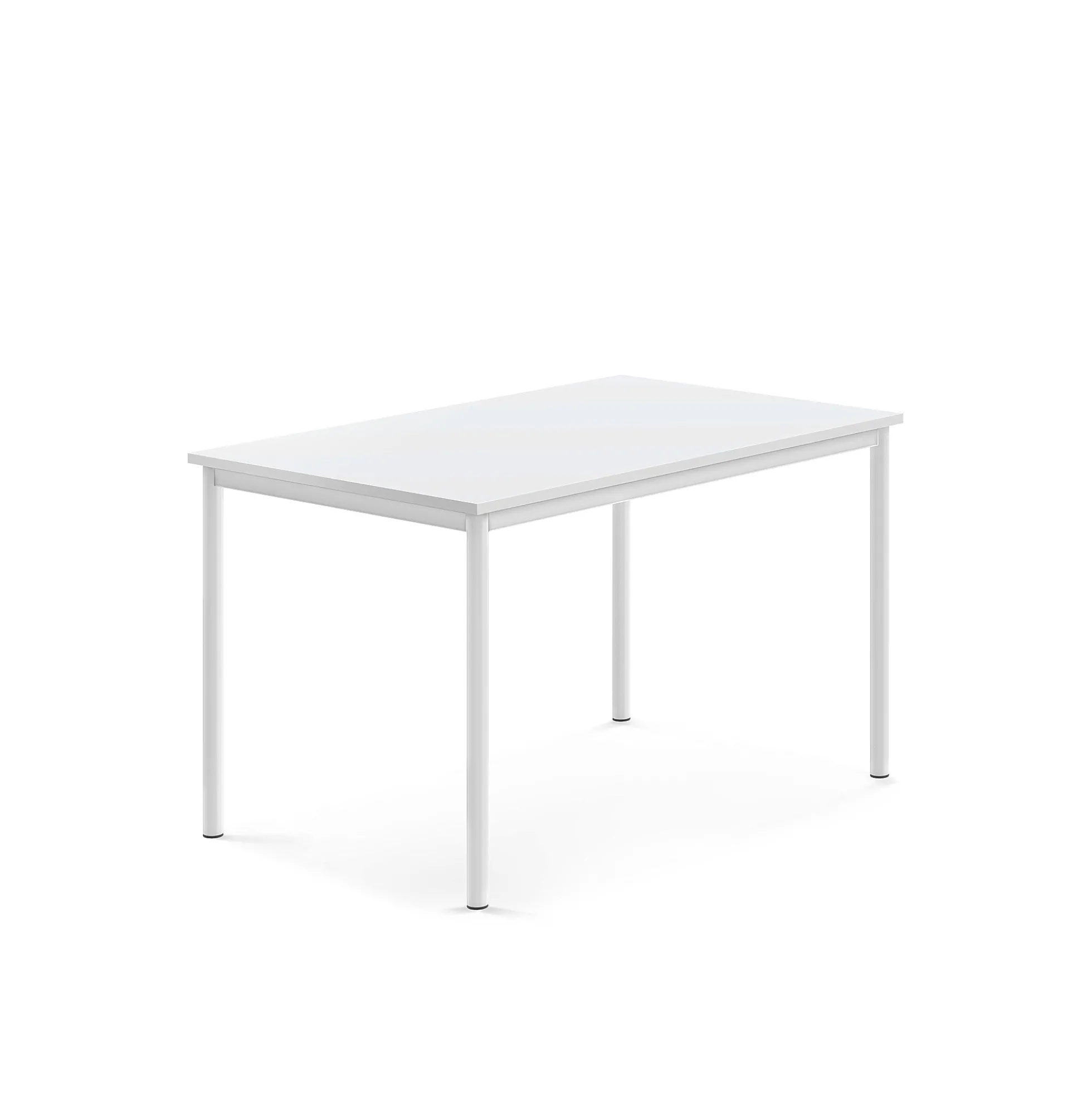 Pöytä SONITUS 1200x800x720 mm, korkeapainelaminaatti HPL, valkoinen, valkoinen