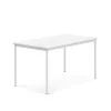 Pöytä SONITUS 1400x800x720 mm, korkeapainelaminaatti HPL, valkoinen, valkoinen