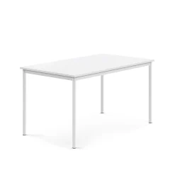 Pöytä SONITUS 1400x800x720 mm, korkeapainelaminaatti HPL, valkoinen, valkoinen