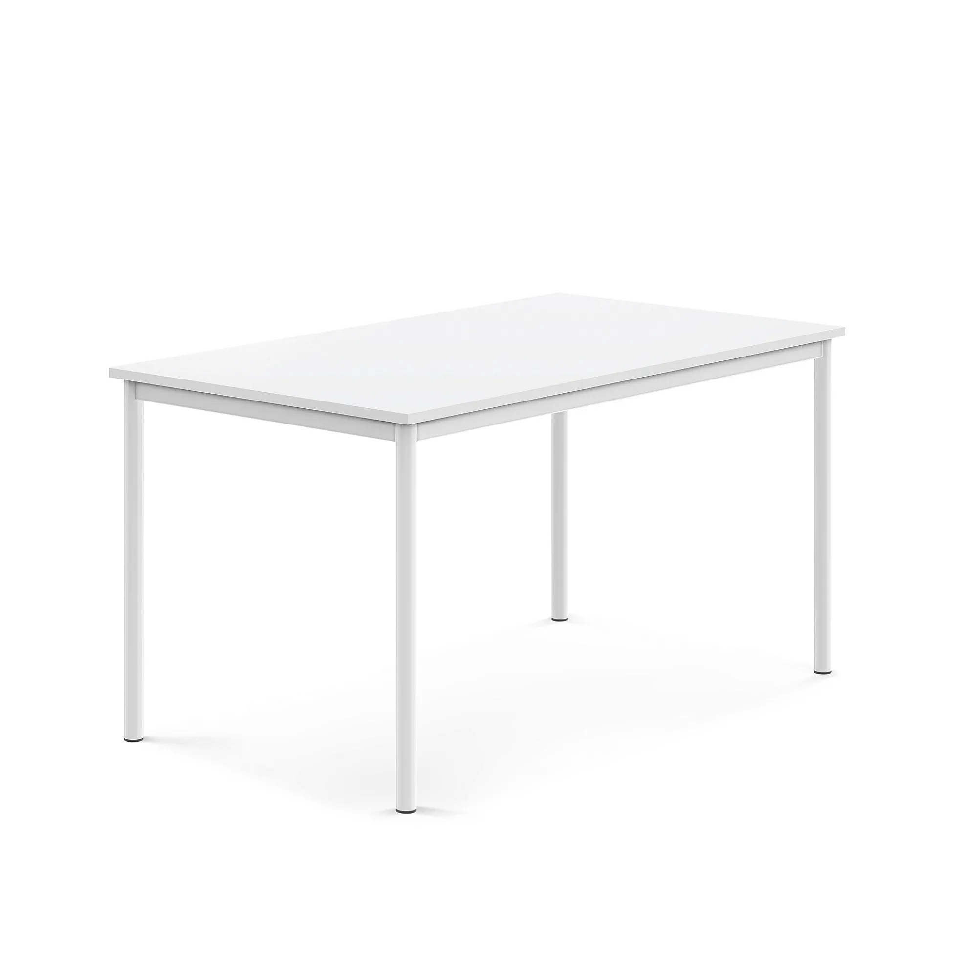 Pöytä SONITUS 1400x800x720 mm, korkeapainelaminaatti HPL, valkoinen, valkoinen