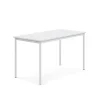 Pöytä SONITUS 1400x700x760 mm, korkeapainelaminaatti HPL, valkoinen, valkoinen