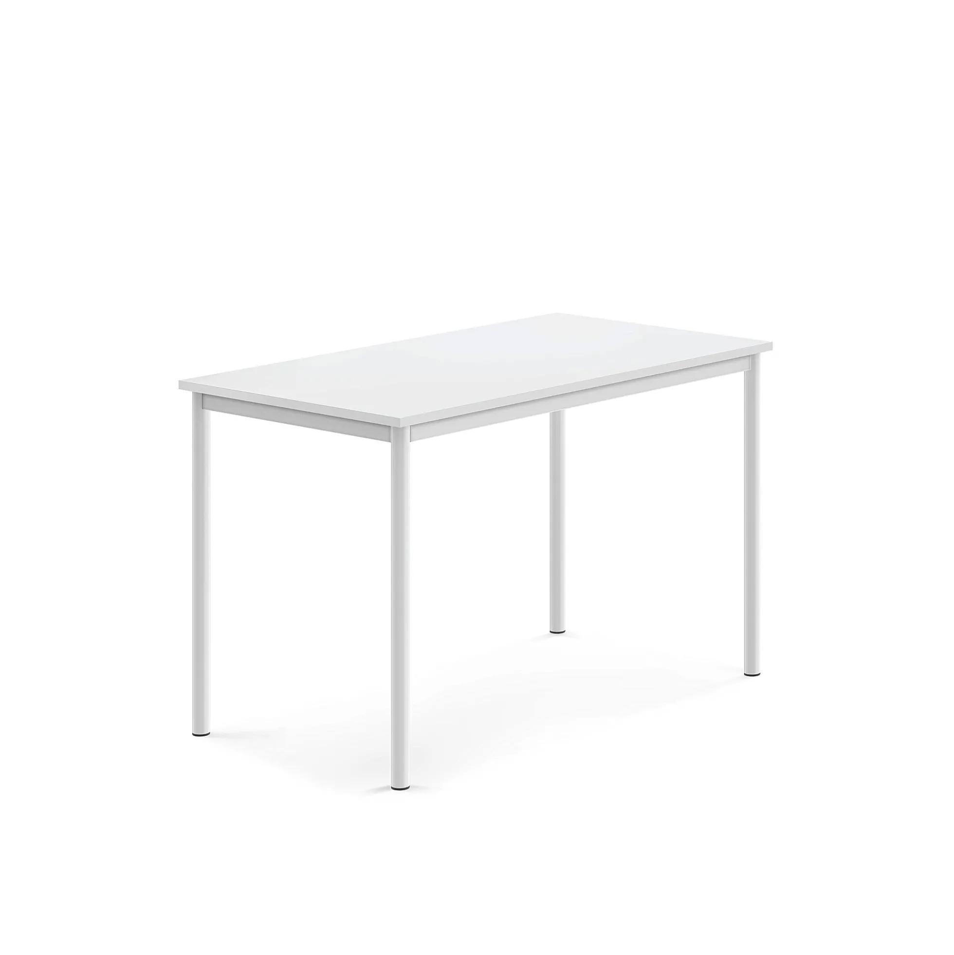 Pöytä SONITUS 1200x700x760 mm, korkeapainelaminaatti HPL, valkoinen, valkoinen