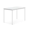 Pöytä SONITUS 1400x800x900 mm, korkeapainelaminaatti HPL, valkoinen, valkoinen