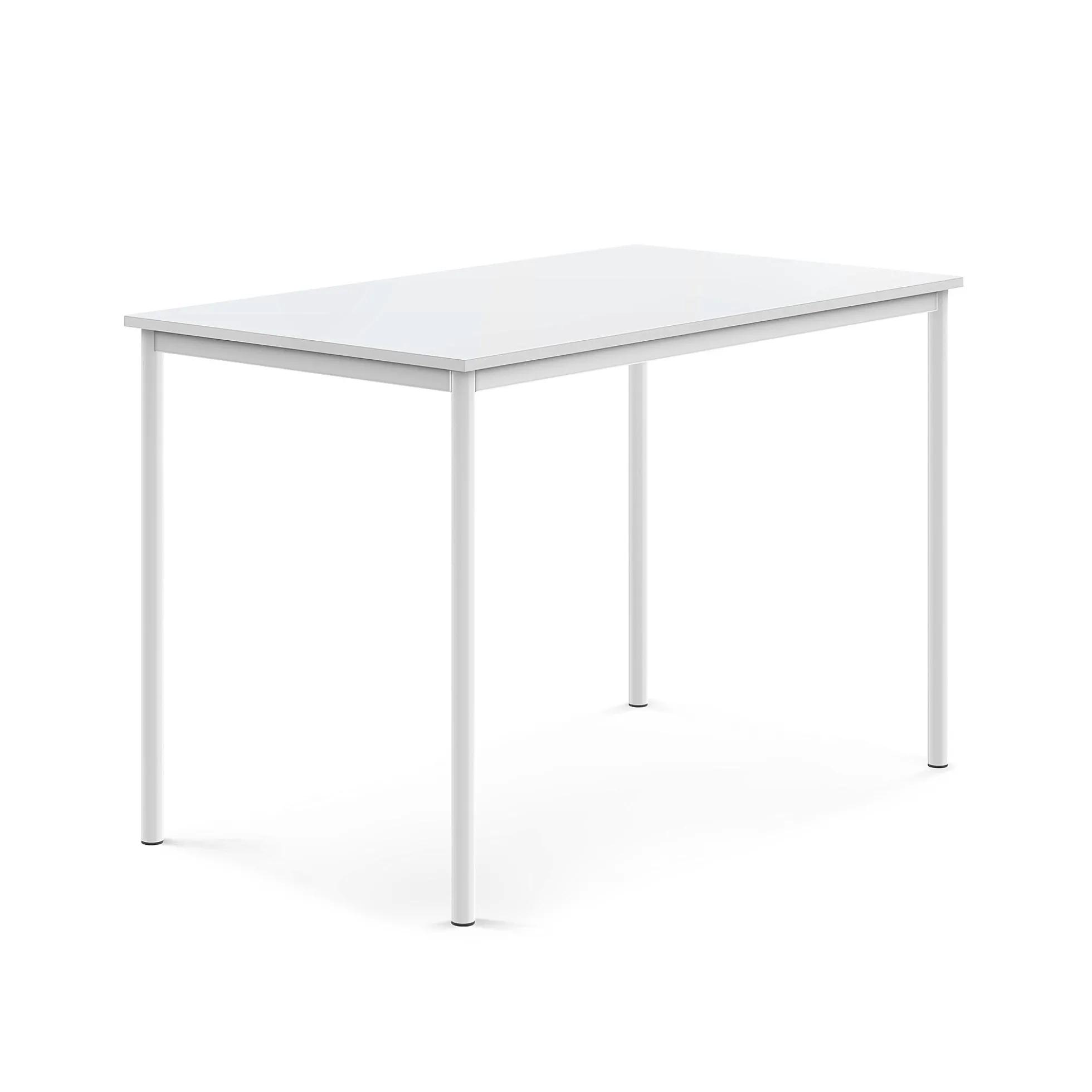 Pöytä SONITUS 1400x800x900 mm, korkeapainelaminaatti HPL, valkoinen, valkoinen