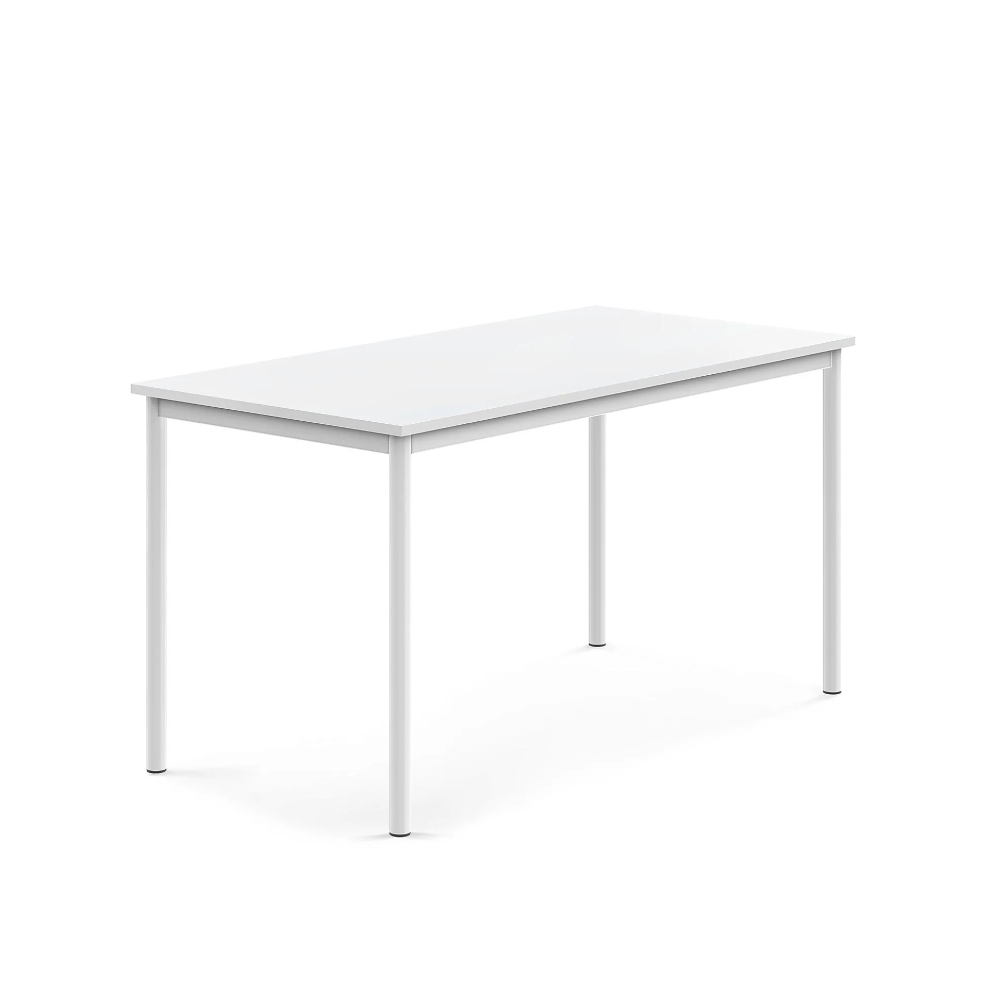 Pöytä SONITUS 1400x700x720 mm, korkeapainelaminaatti HPL, valkoinen, valkoinen