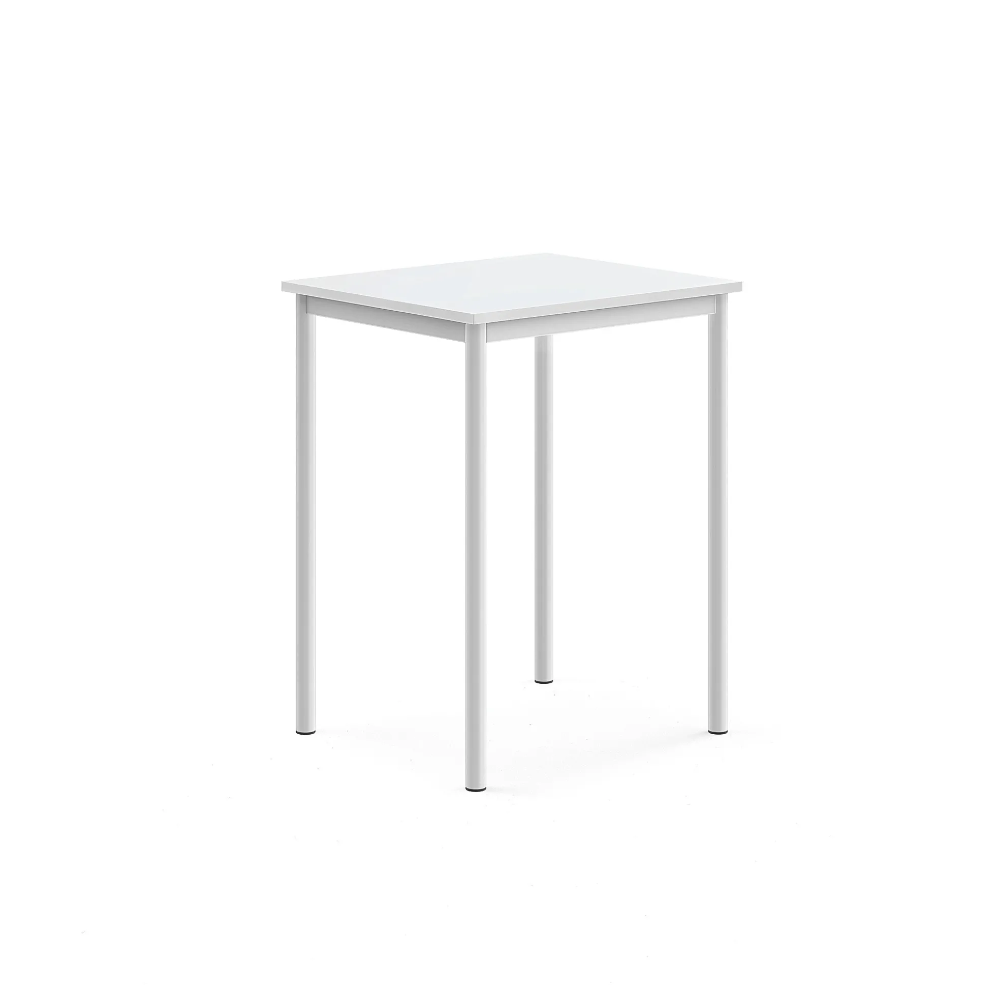 Pöytä SONITUS 700x600x900 mm, korkeapainelaminaatti HPL, valkoinen, valkoinen