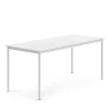 Pöytä SONITUS 1800x800x760 mm, korkeapainelaminaatti HPL, valkoinen, valkoinen
