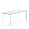 Pöytä SONITUS 1800x800x720 mm, korkeapainelaminaatti HPL, valkoinen, valkoinen