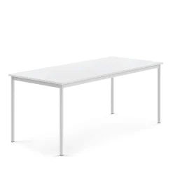 Pöytä SONITUS 1800x800x720 mm, korkeapainelaminaatti HPL, valkoinen, valkoinen