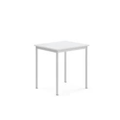 Pöytä SONITUS 700x600x720 mm, korkeapainelaminaatti HPL, valkoinen, valkoinen