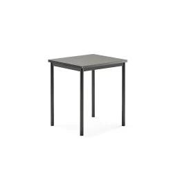Pöytä SONITUS 700x600x760 mm, tummanharmaa linoleumi, antrasiitinharmaa