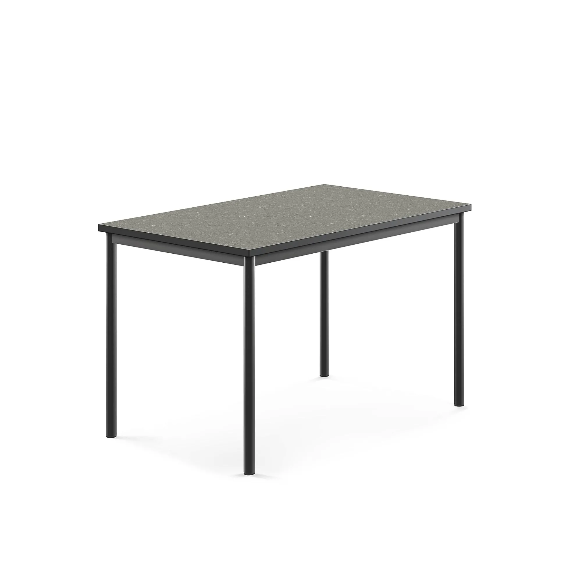 Pöytä SONITUS 1200x800x760 mm, tummanharmaa linoleumi, antrasiitinharmaa