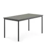 Pöytä SONITUS 1600x800x760 mm, tummanharmaa linoleumi, antrasiitinharmaa