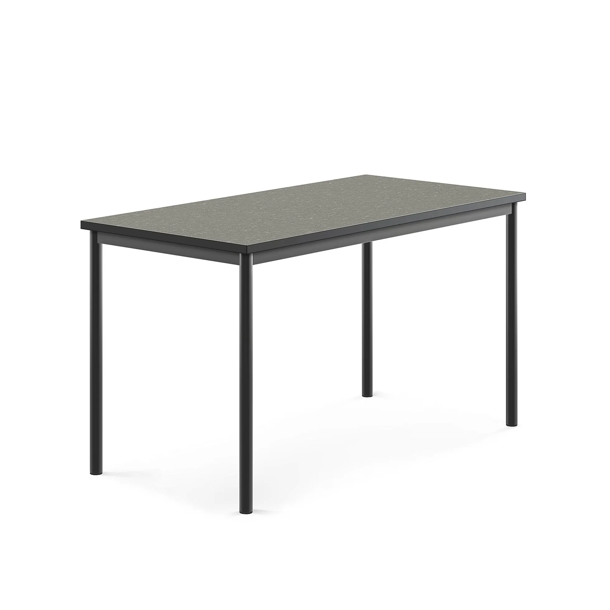 Pöytä SONITUS 1400x700x760 mm, tummanharmaa linoleumi, antrasiitinharmaa