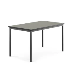 Pöytä SONITUS 1400x800x760 mm, tummanharmaa linoleumi, antrasiitinharmaa