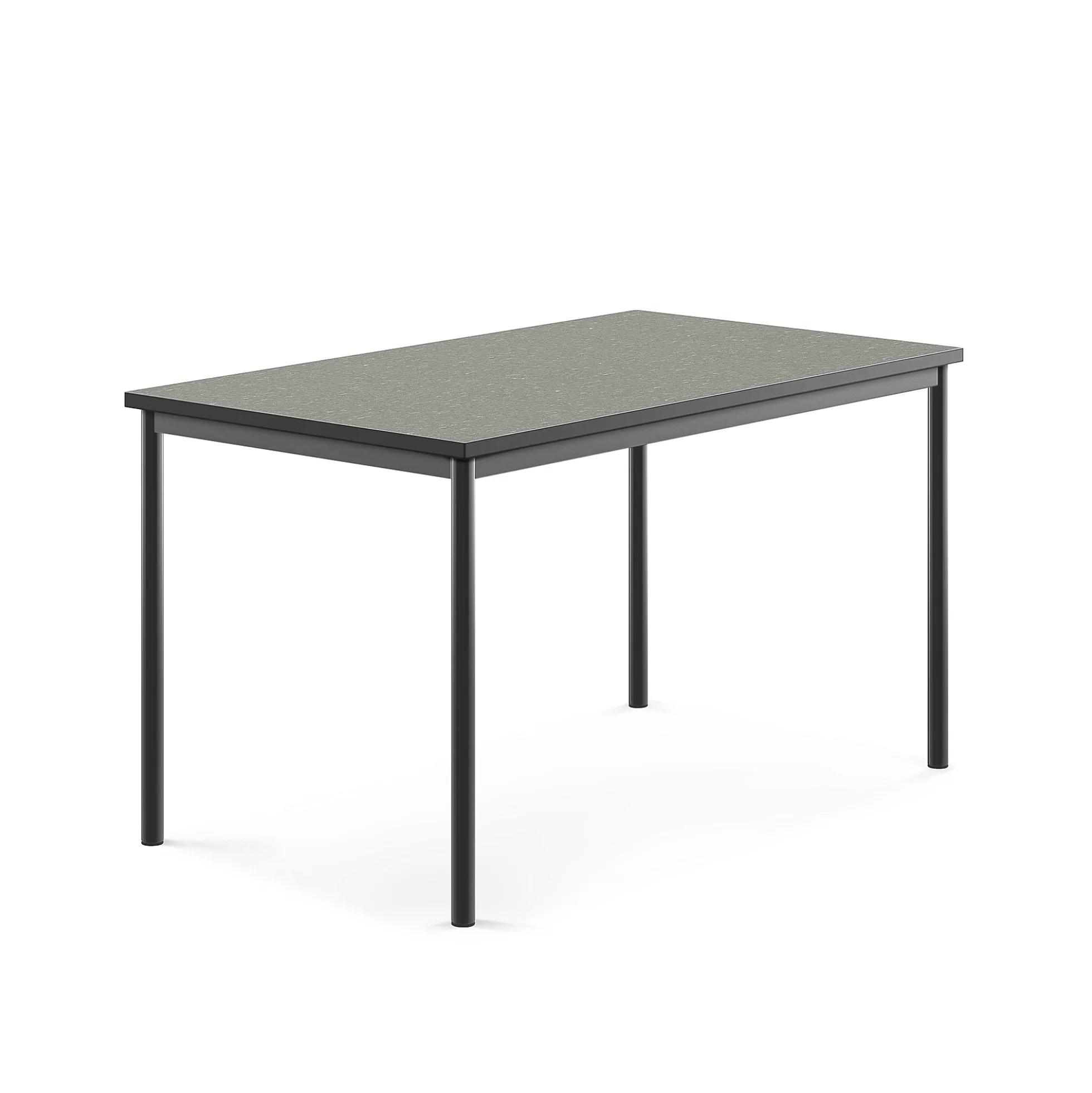 Pöytä SONITUS 1400x800x760 mm, tummanharmaa linoleumi, antrasiitinharmaa