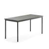 Pöytä SONITUS 1600x700x760 mm, tummanharmaa linoleumi, antrasiitinharmaa