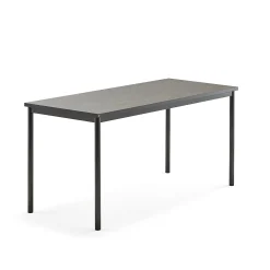 Pöytä SONITUS 1600x700x760 mm, tummanharmaa linoleumi, antrasiitinharmaa