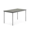 Pöytä SONITUS 1400x800x760 mm, tummanharmaa linoleumi, hopeanharmaa
