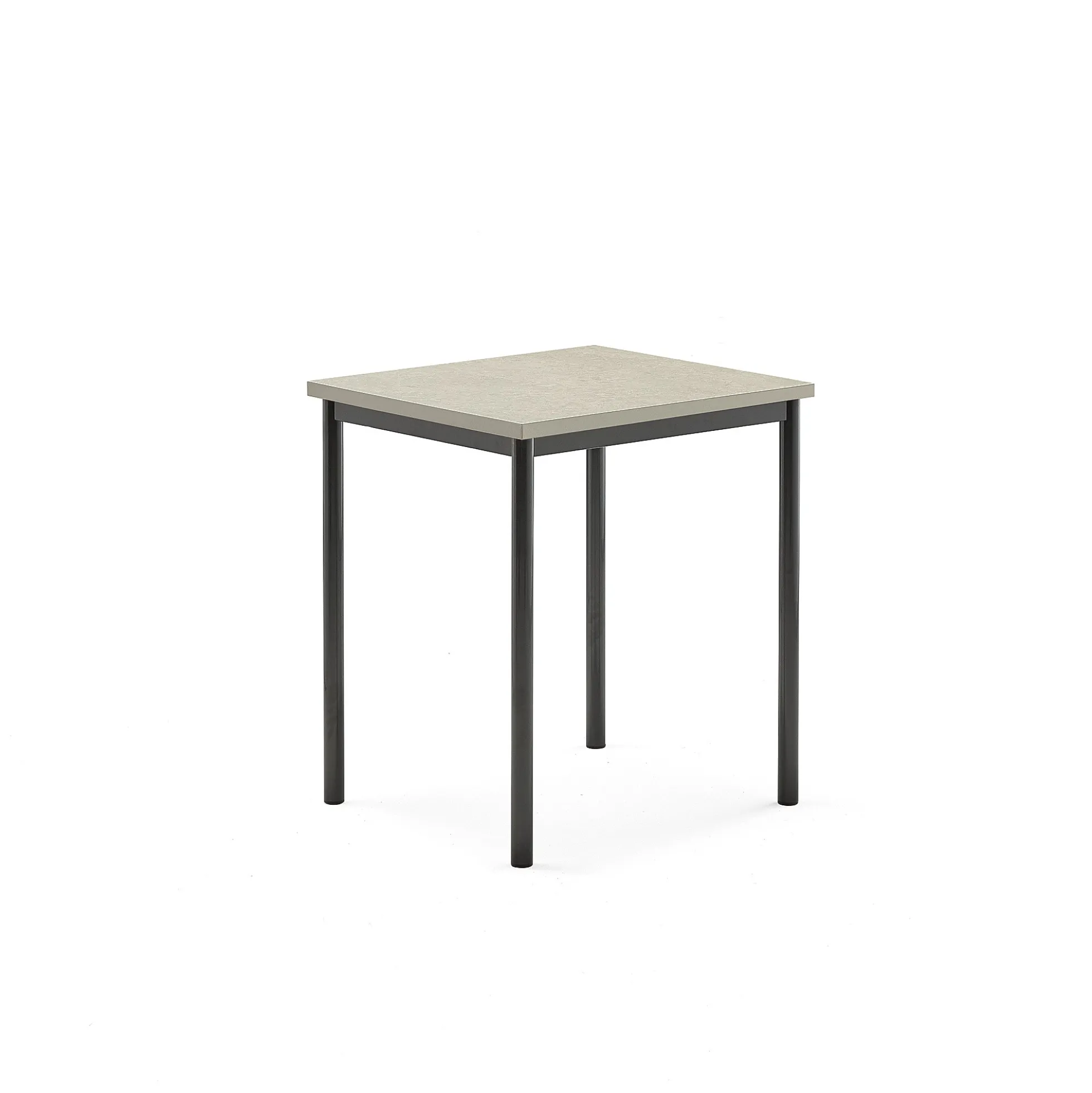 Pöytä SONITUS 700x600x760 mm, vaaleanharmaa linoleumi, antrasiitinharmaa