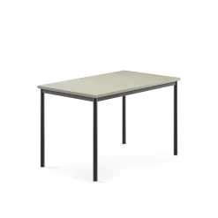 Pöytä SONITUS 1200x800x760 mm, vaaleanharmaa linoleumi, antrasiitinharmaa
