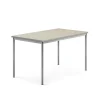 Pöytä SONITUS 1400x800x760 mm, vaaleanharmaa linoleumi, hopeanharmaa