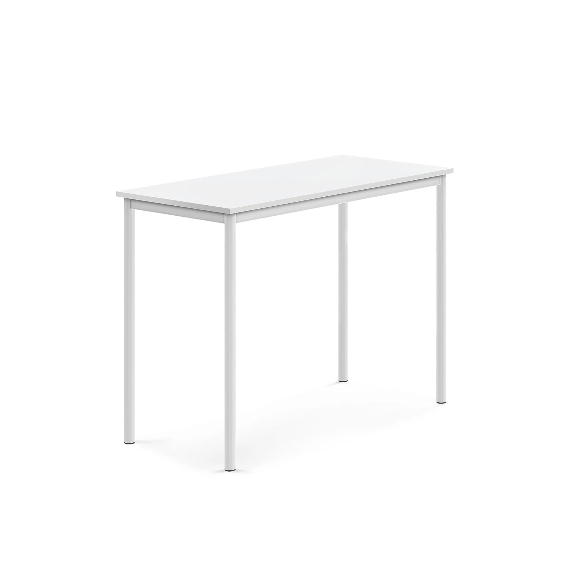 Pöytä SONITUS 1200x600x900 mm, valkoinen korkeapainelaminaatti, valkoinen