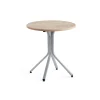 Pöytä VARIOUS Ø700x740 mm, hopeanharmaa, tammi