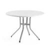 Pöytä VARIOUS Ø1100x740 mm, hopeanharmaa, valkoinen
