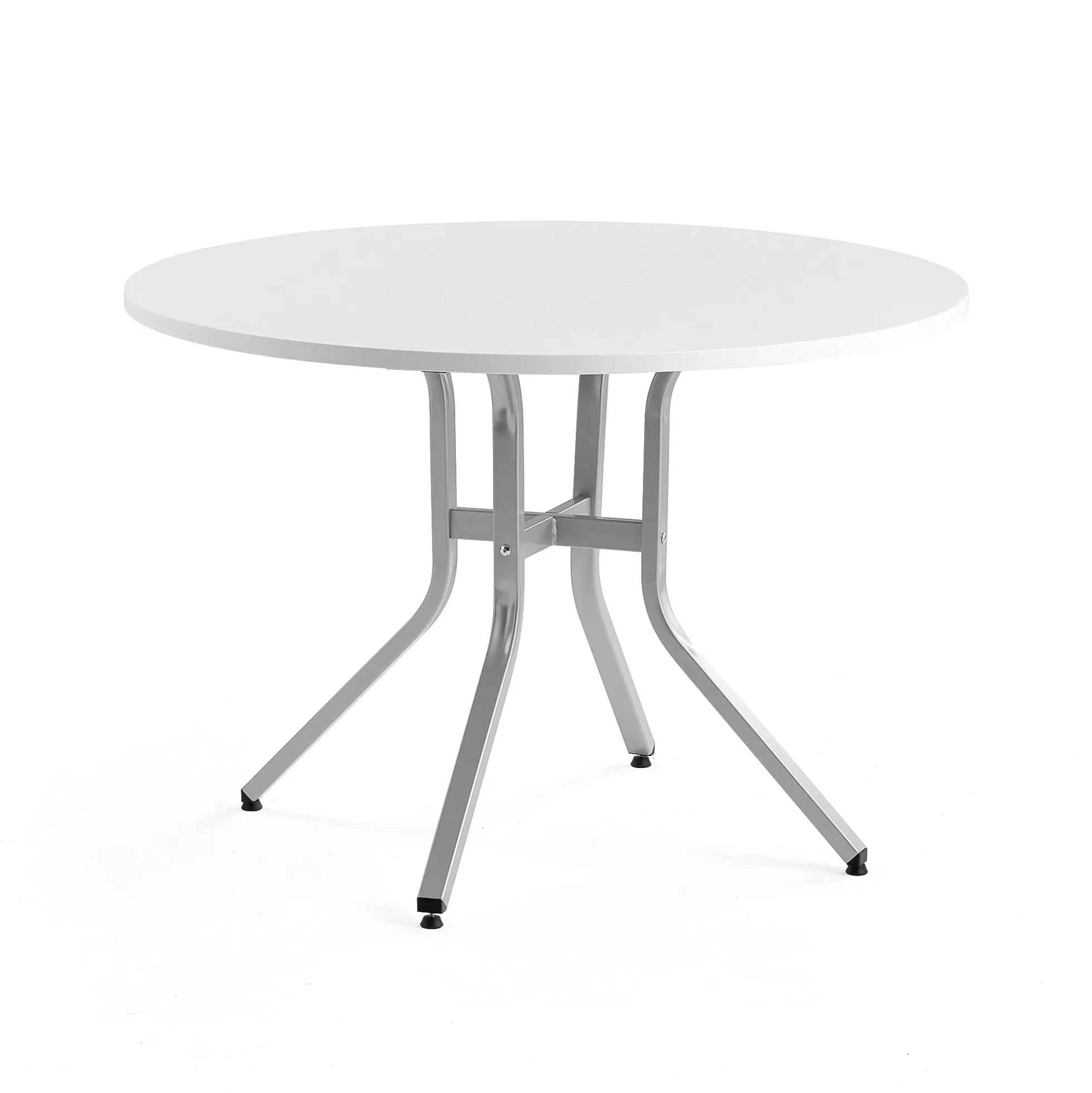 Pöytä VARIOUS Ø1100x740 mm, hopeanharmaa, valkoinen