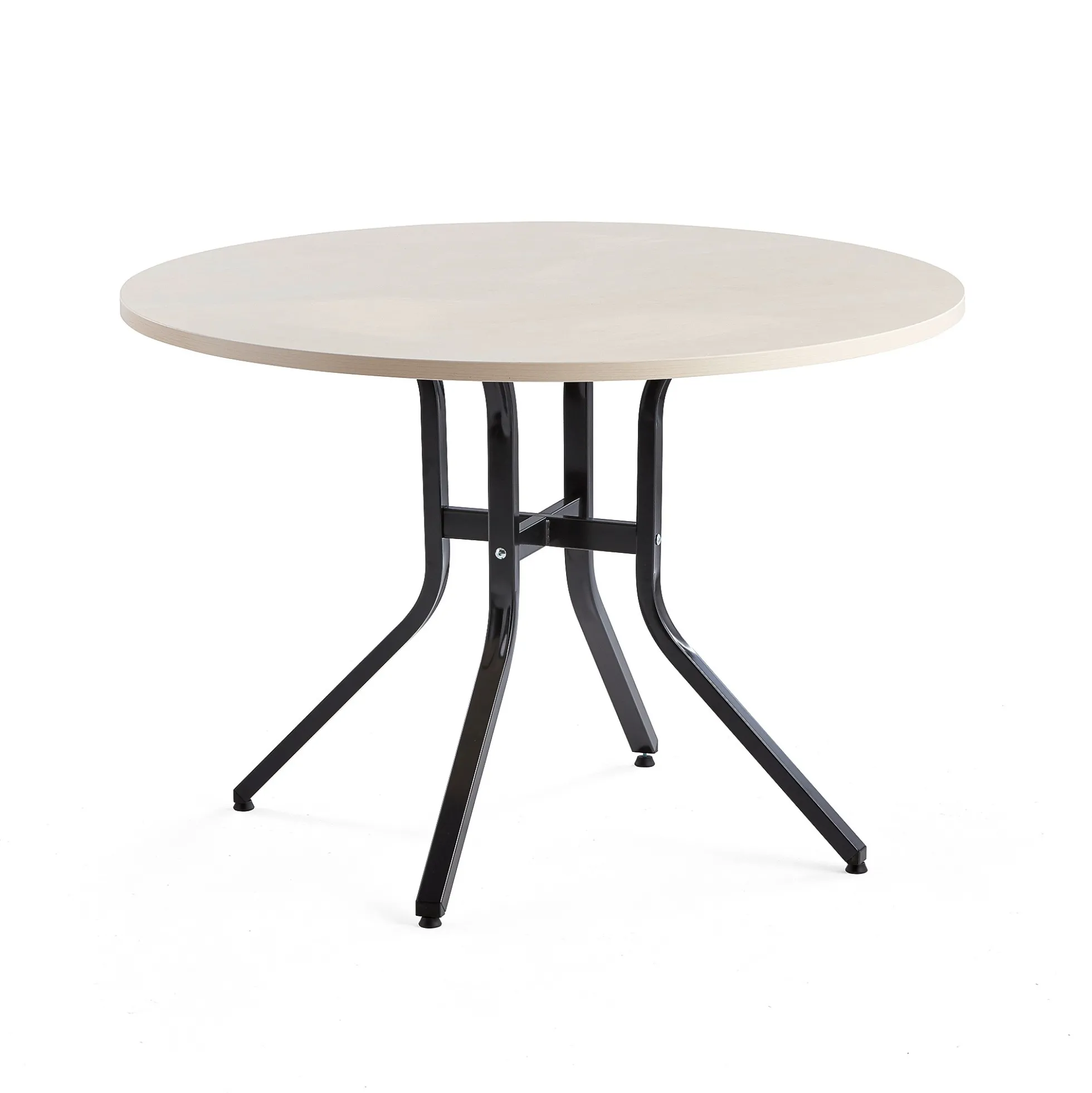 Pöytä VARIOUS Ø1100x740 mm, musta, koivu