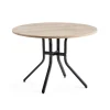 Pöytä VARIOUS Ø1100x740 mm, musta, tammi