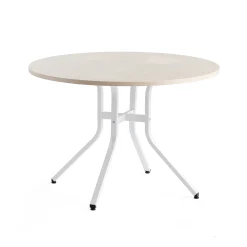 Pöytä VARIOUS Ø1100x740 mm, valkoinen, koivu