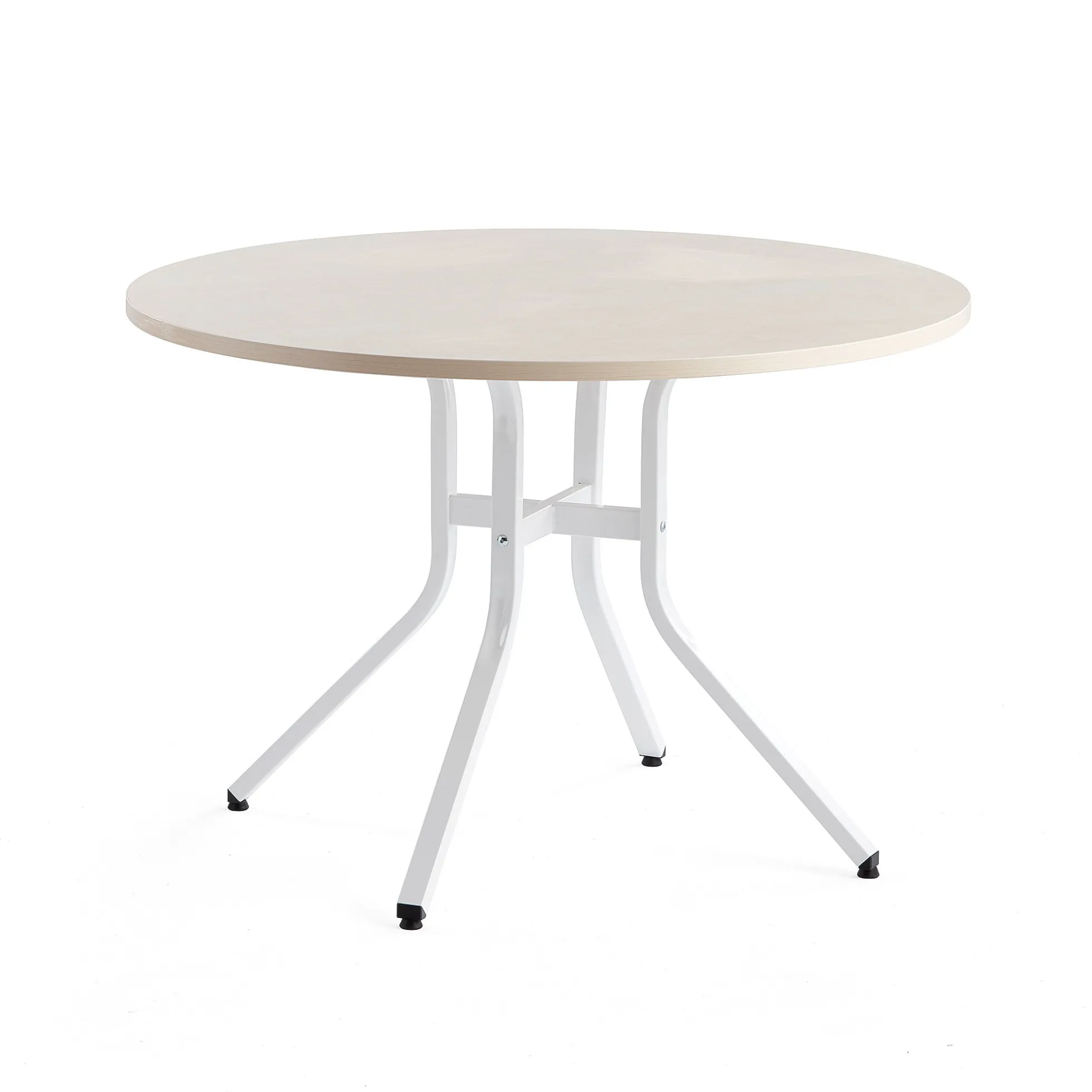 Pöytä VARIOUS Ø1100x740 mm, valkoinen, koivu