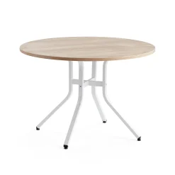 Pöytä VARIOUS Ø1100x740 mm, valkoinen, tammi