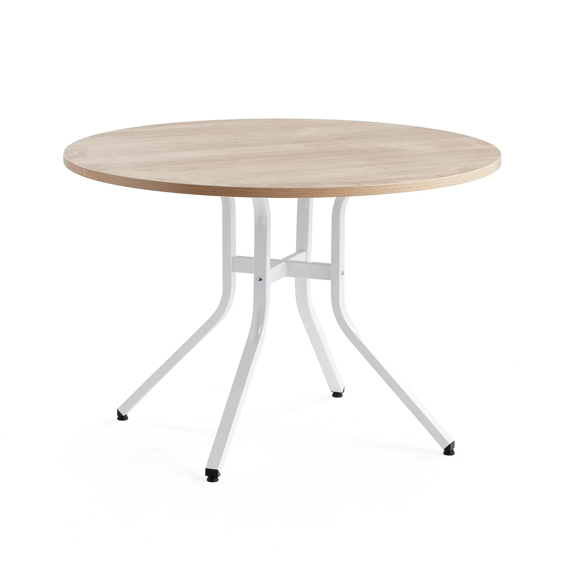 Pöytä VARIOUS Ø1100x740 mm, valkoinen, tammi