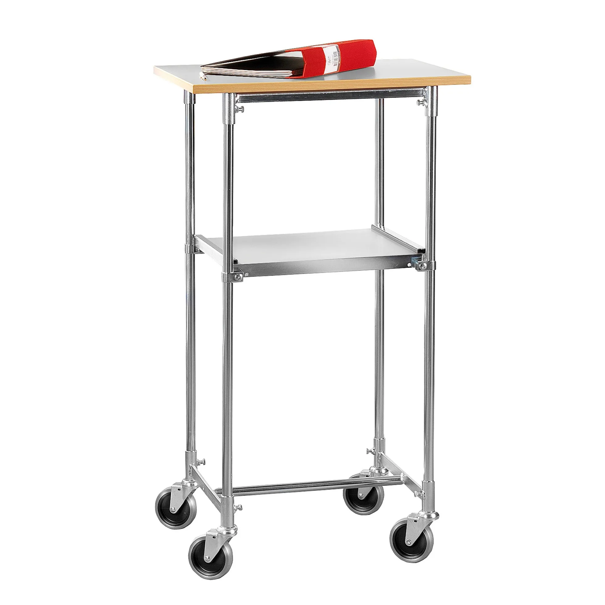 Pöytävaunu CHEER 50 kg, 600x430x1060 mm, vaaleanharmaa