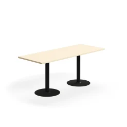 Pöytä VERTICUS 1800x700x720 mm, koivu/musta