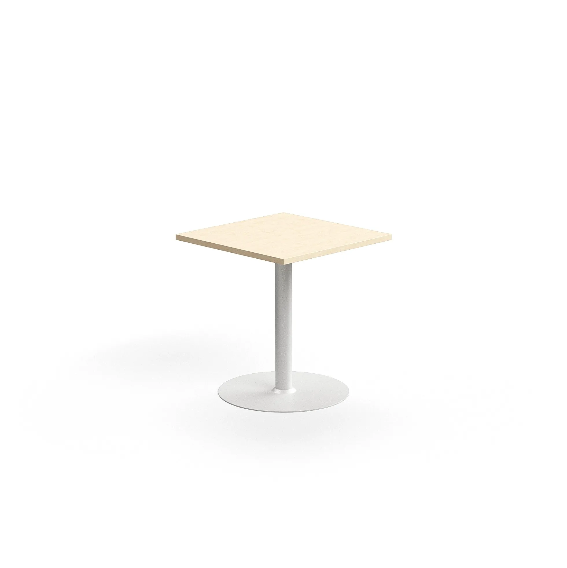 Pöytä VERTICUS 700x700x720 mm, koivu/valkoinen