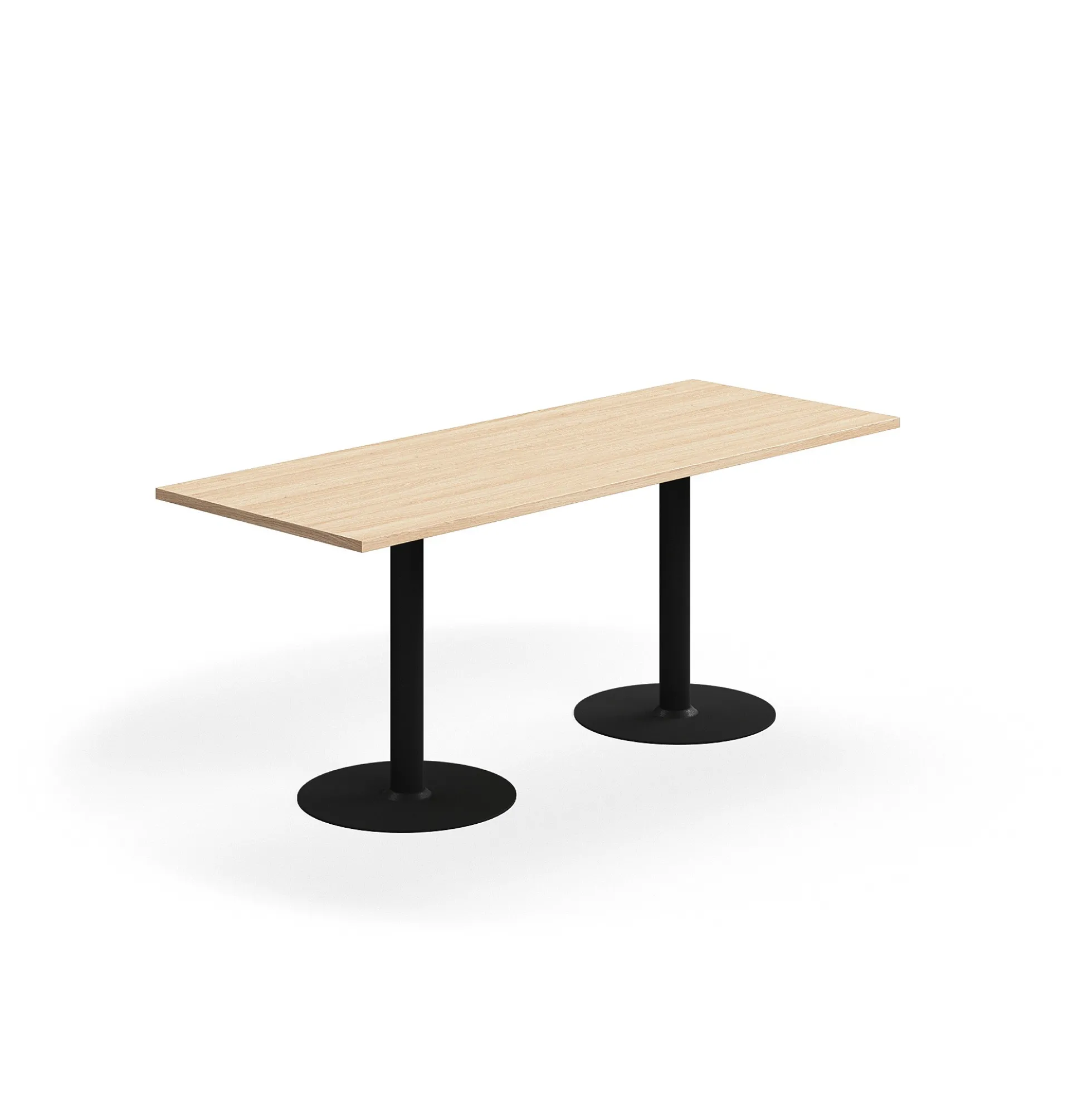 Pöytä VERTICUS 1800x700x720 mm, tammi/musta