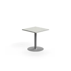 Pöytä VERTICUS 700x700x720 mm, vaaleanharmaa/hopea